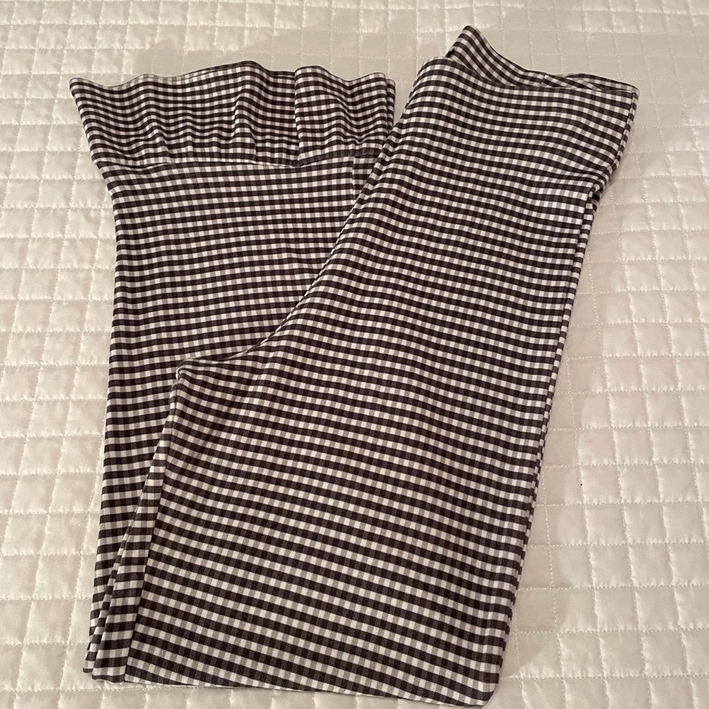 Topshop Black and White Checkered Pants